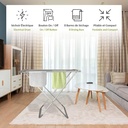 منشر غسيل كهربائي سريع التجفيف 8 ارفف قابل للطي