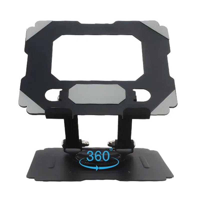 حامل لاب توب معدني دوار بزواية 360 درجة قابل للطي والتعديل