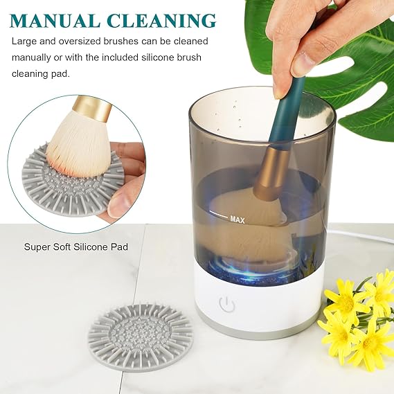 جهاز كهربائي لتنظيف وتجفيف فرش الميك اب