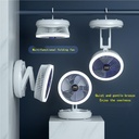 مروحة مكتب ليد قابلة للطي ب4 سرعات تهوية مختلفة بإضاءة ليد