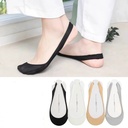 شراب كعب غير القابل للانزلاق مبطن عند مشط الرجل