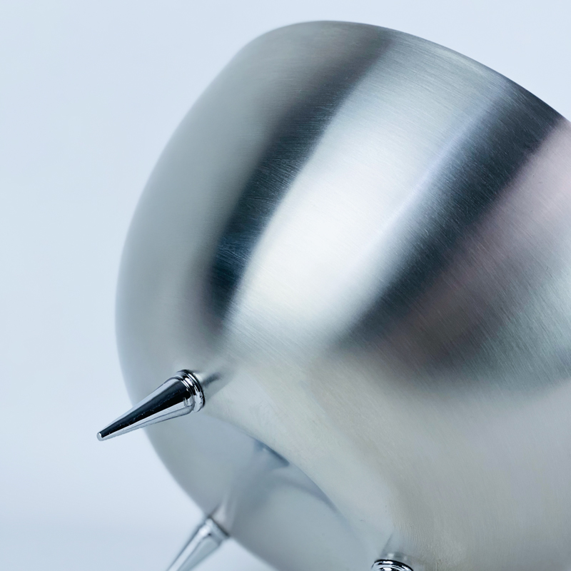 بولة استانلس استيل عميقة للسلطة ب 3 أرجل - مقاس 25 سم