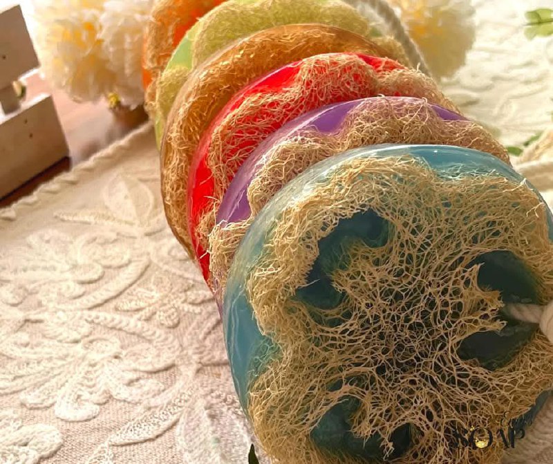 صابونة الليفة العطرية للجسم بحبل - 240 جرام