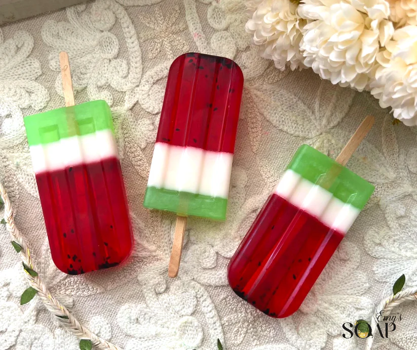 watermelon icecream soap