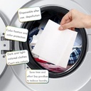 باكت مناديل غسيل لامتصاص الألوان من الملابس ومانع للبهتان- 50 قطعة