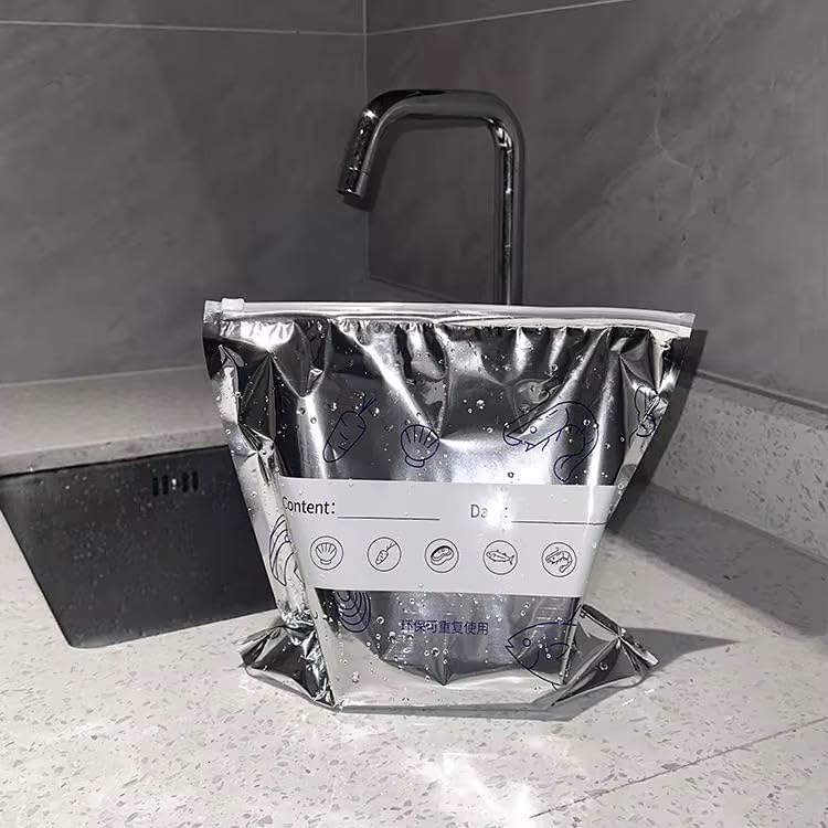 طقم اكياس لحفظ اللحوم والاسماك والخضروات 10 قطع