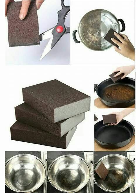 ليفة غسيل صحون نانو كربون خشنة