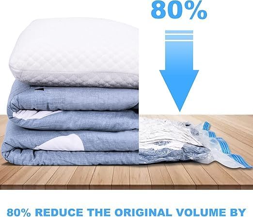 كيس فاكيوم  لتخزين الملابس والبطاطين وتوفير المساحات مقاس 80 * 120 سم