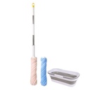 مساحة تنظيف دوارة بعصا استانليس للتنظيف والتلميع