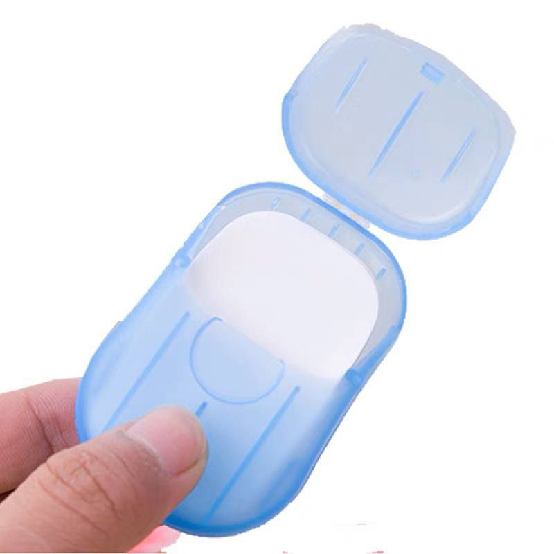 عرض 4 صابون يد ورق للإستعمال خارج المنزل والحفاظ على نظافة اليد