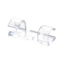 عرض 2 طقم بديل كلبسات منظم للأسلاك والكابلات بلزق دبل فيس للتثبيت علي الحائط والمكتب شفاف 16 قطعة