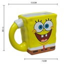 مج سيرامك بتصميم سبونج بوب ثري دي للشاي والنسكافيه والمشروبات الساخنة