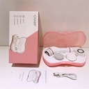 جهاز تنظيف وتقشير الوجه بالفرش الدوارة القابلة لإعادة الشحن مع 4 رؤوس فرشاة