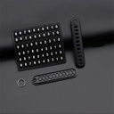 عرض 2 ميدالية مضفرة من الجلد لمفاتيح السيارة والمنزل