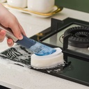 فرشاة أطباق 3 * 1 مع خزان صابون و3 فرش قابلة للتبديل