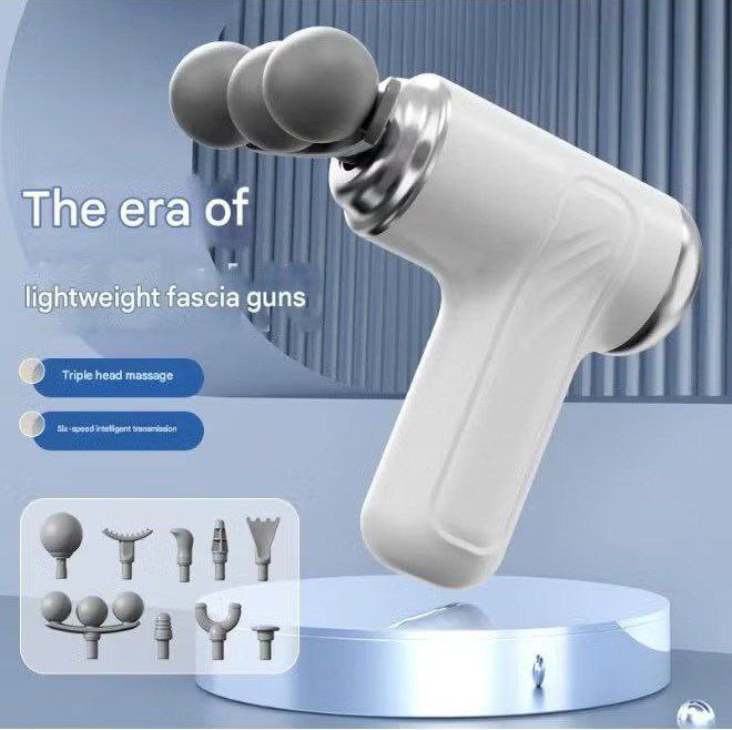 مسدس مساج وتدليك الجسم ب 9 رؤوس مختلفة و 6 مستويات