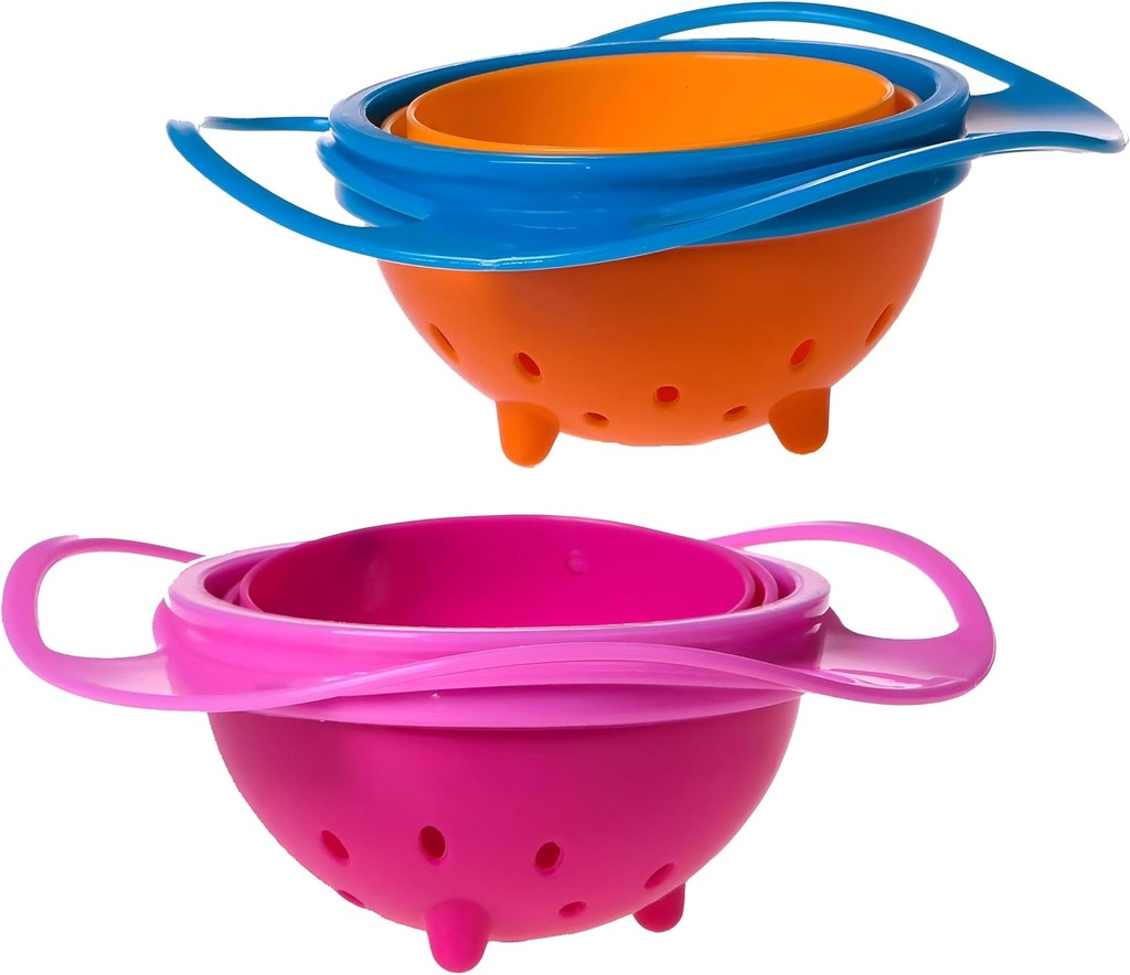 طبق للأطفال مانع للانسكاب يدور 360 درجة