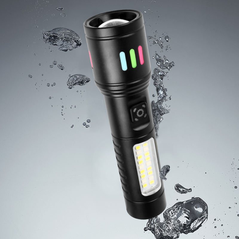 كشاف ميني بخاصية الزوم ب 6 اوضاع اضاءه مختلفة