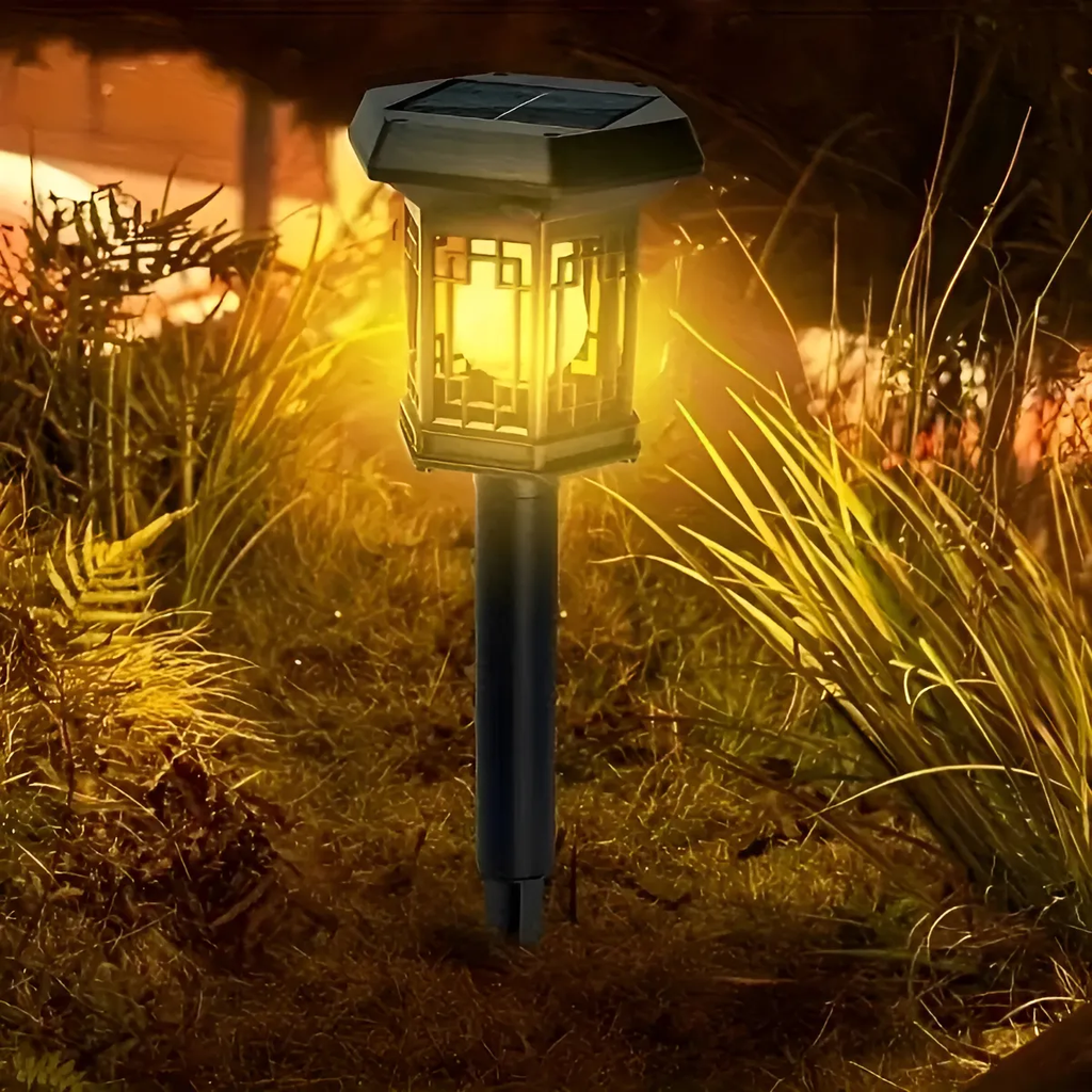 كشاف أرضي للحدائق والفيلا يعمل بالطاقة الشمسية - 2 قطعة