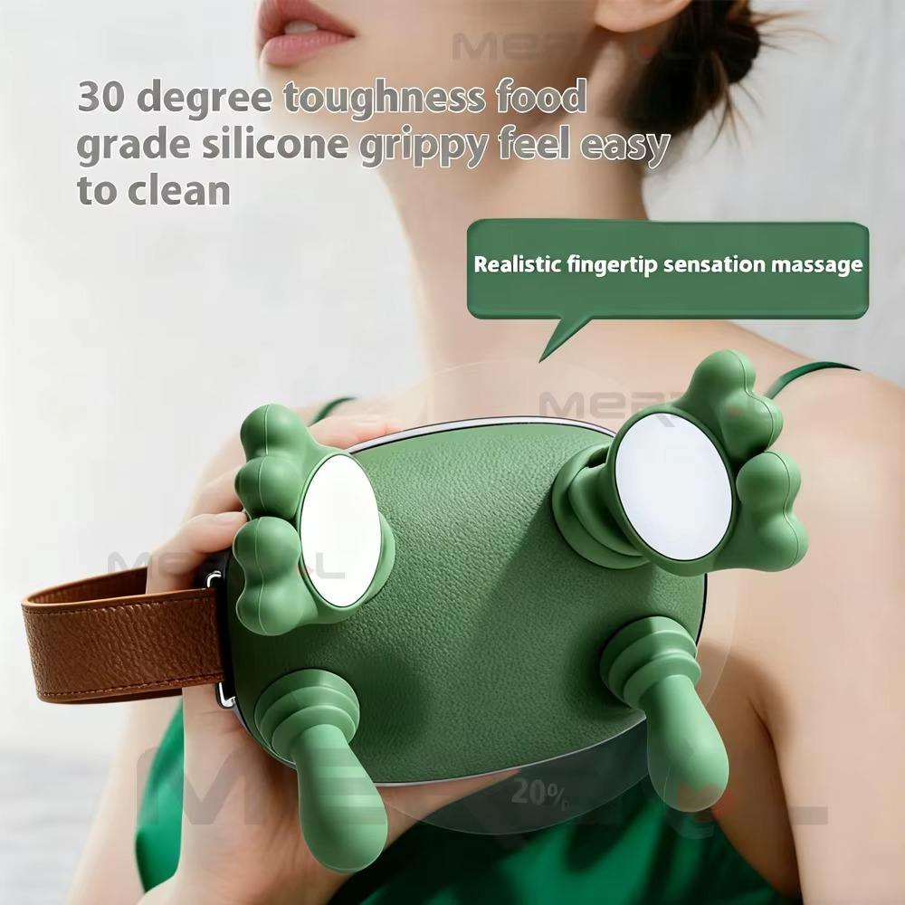 جهاز مساج لتدليك الرقبة بالاشعة الحمراء ب 3 مستويات  قابل للشحن بيو اس بي_ 10وات