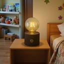 مصباح مكتب على شكل لمبة بإضاءة ليد مع وصلة يو اس بي