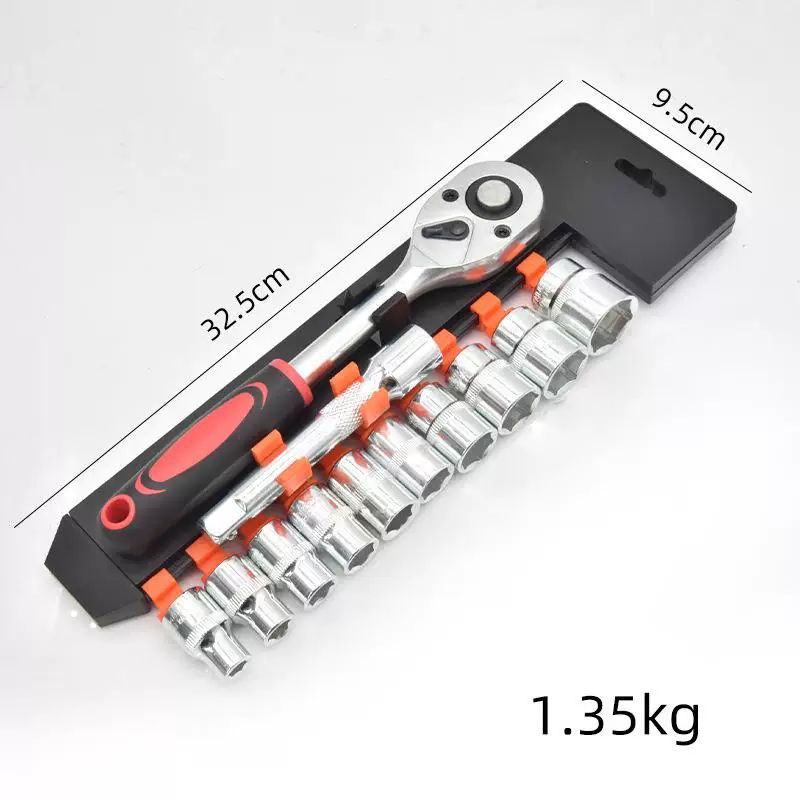 طقم مفاتيح ربط مع سقاطة ب 10 رؤوس قابلة للتبديل