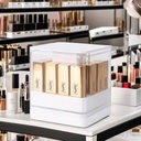 صندوق منظم للميكاب 12 خانة شفاف يفتح بالضغط