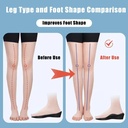 زوج نعل داخلي لتقويم عظام القدم المسطحة وتعديل وضع الساقين