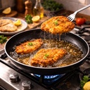 طاسة تيفلون  لتحمير الطعام بمقبض  لسهولة الحمل - مقاس 30 سم