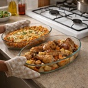 طقم طاجن بايركس بيضاوي الشكل مقاس 24 - 26