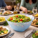 بولة زجاج لتقديم وتناول السلطات والفواكه