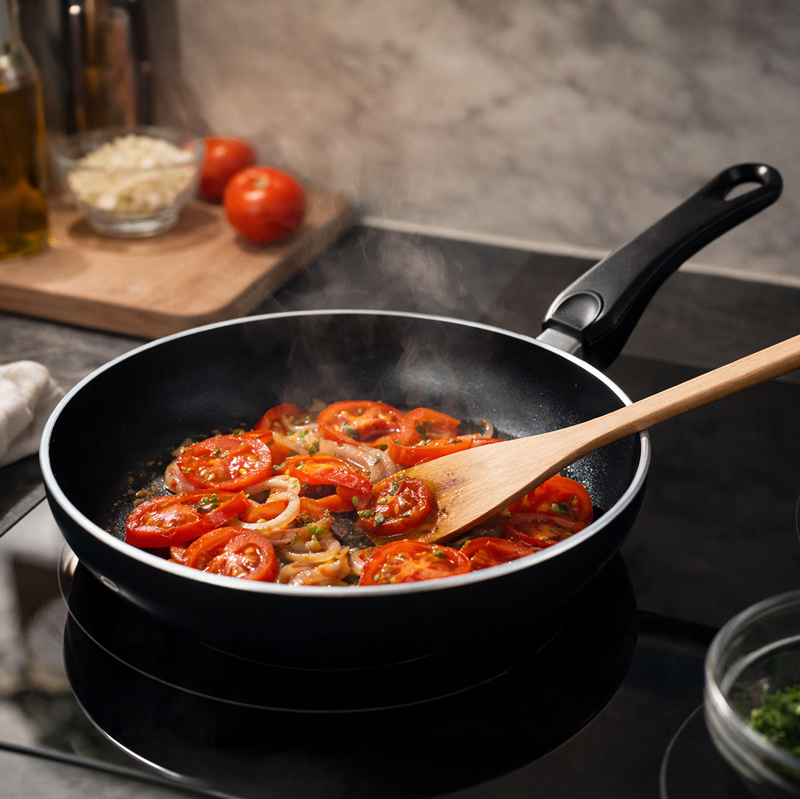 طاسة تيفلون للقلي والتحمير مقاومة للالتصاق - مقاس 26