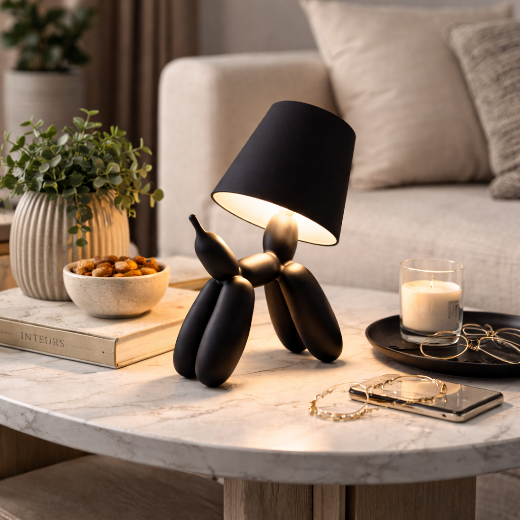 اباجورة تاتش علي شكل كلب لطيف ب 3 الوان مختلفة قابلة لاعادة الشحن بيو اس بي