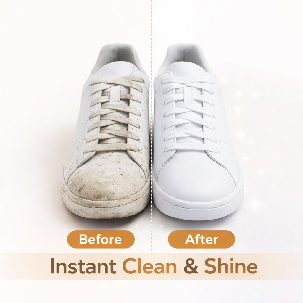 مناديل مبللة لتنظيف وتلميع الأحذية مكون من 8 مناديل