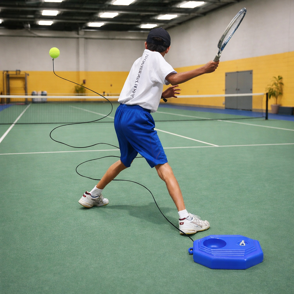 جهاز تدريب البادل والتنس المتنقل