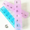 منظم أدوية أسبوعي محمول مثالي للسفر والخروج