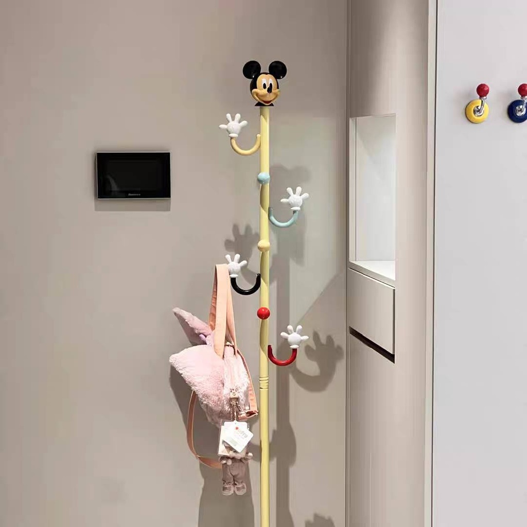 شماعة ملابس بتصميم  يد ميكي ماوس لتعليق الملابس والشنط والكابات لغرف الاطفال