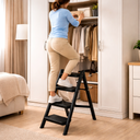 سلم قابل للطي 3 درجات يتحمل 150 كجم 80 سم