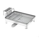 صفاية مواعين لحمل وتجفيف الأطباق والأكواب مزودة بحامل للشوك والمعالق وفتحة لتصريف المياه