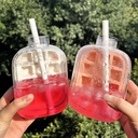 زجاجة مكعبات الثلج لشرب المياه المثلجة والعصائر الفريش بشاليموه 500 ملي