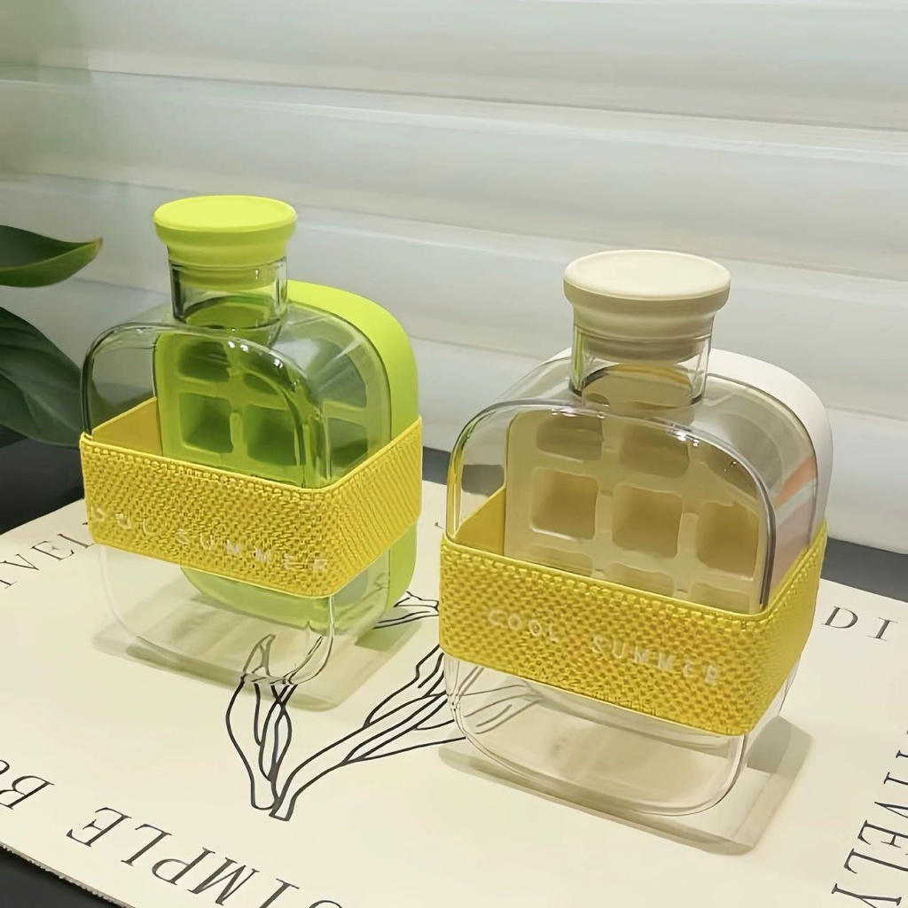 زجاجة مكعبات الثلج لشرب المياه المثلجة والعصائر الفريش بشاليموه 500 ملي