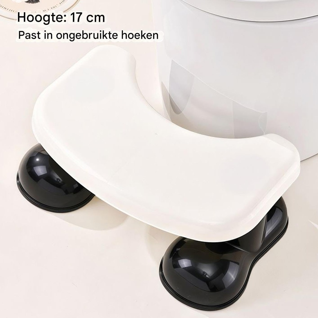 كرسي حمام ومسند للقدمين لكبار السن لتحسين وضعية الجلوس مانع للانزلاق