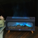 فواحة مضيئة علي شكل دفاية ثري دي بخزان 150 ملي لتعطير المنزل بريموت للتحكم