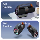 سبيكر لاسلكي مكبر للصوت مع إضاءة أر جي بي  بقوة 20 وات بطارية 3600 ملي امبير