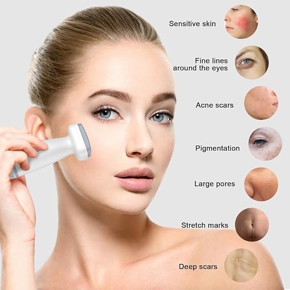 قلم ديرما ستامب 120 إبرة قابل للتعديل 0-2 ملم للعناية بالبشرة والشعر