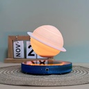 اباجورة مكتب ثري دي بتصميم كوكب زحل العائم بقاعدة شفافة