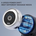 جهاز مساج للعضلات ب 6 سرعات مع 9 رؤوس قابلة للتبديل لتدليك عميق وتخفيف للإجهاد