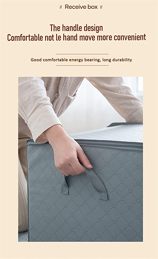 شنطة تخزين بيد قابلة للطي للملابس والبطاطين والوسائد