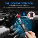 جهاز كشف الكاميرات المخفية وأجهزة التنصت وتتبع GPS بخمس مستويات حساسية