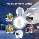 جهاز تتبع ذكي FineIn Tag للمفاتيح والشنط والأغراض الشخصية متوافق مع Apple Find My للآيفون